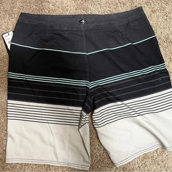 NWT O'Neill Catalina Avalon Board Shorts Swim Trunks DCH Brisbane Charcoal, 36 - Picture 2 of 5